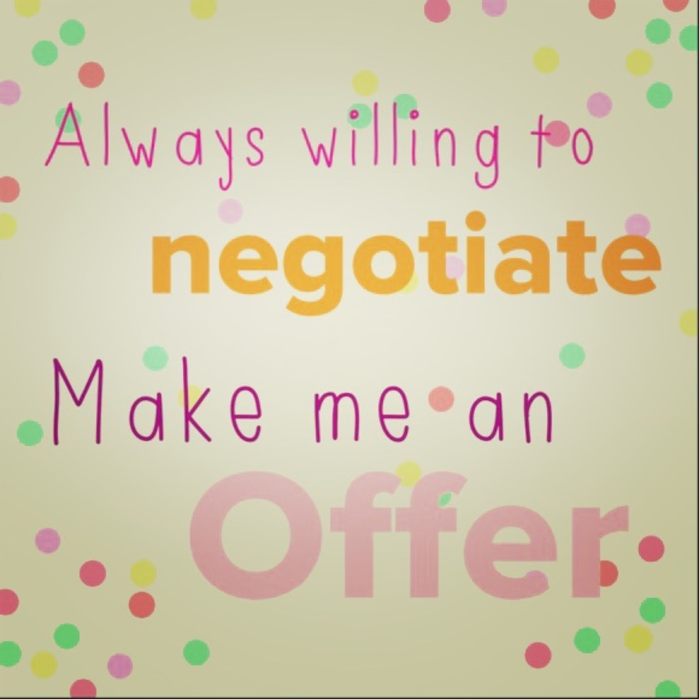 Love an item, but not the price? Make me an offer!